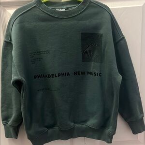 Zara kids Philadelphia New Music Green Sweater